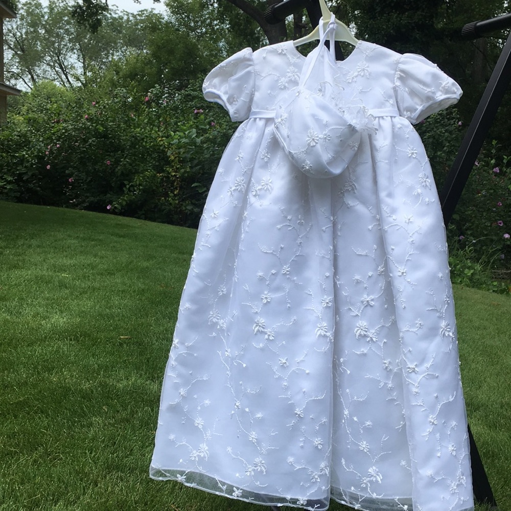 J. J. Anjorden Christening Gown and Bonnet